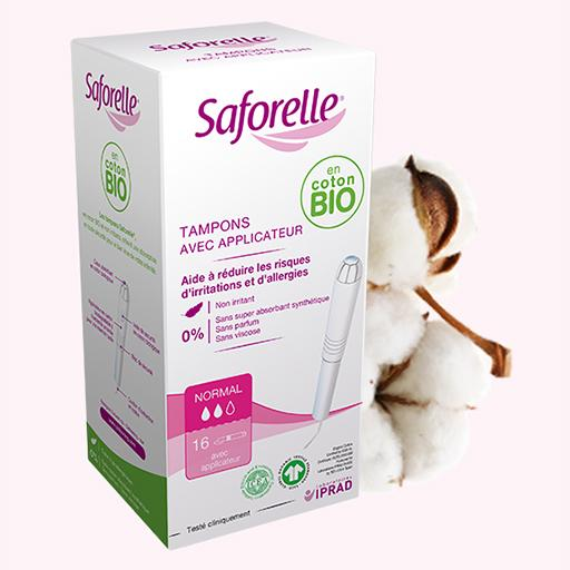 Tampons avec applicateur Coton BIO, , small