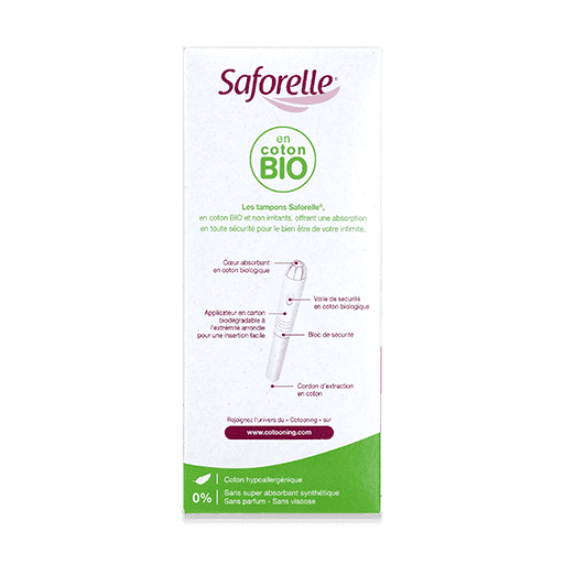 Tampons avec applicateur Coton BIO, , medium