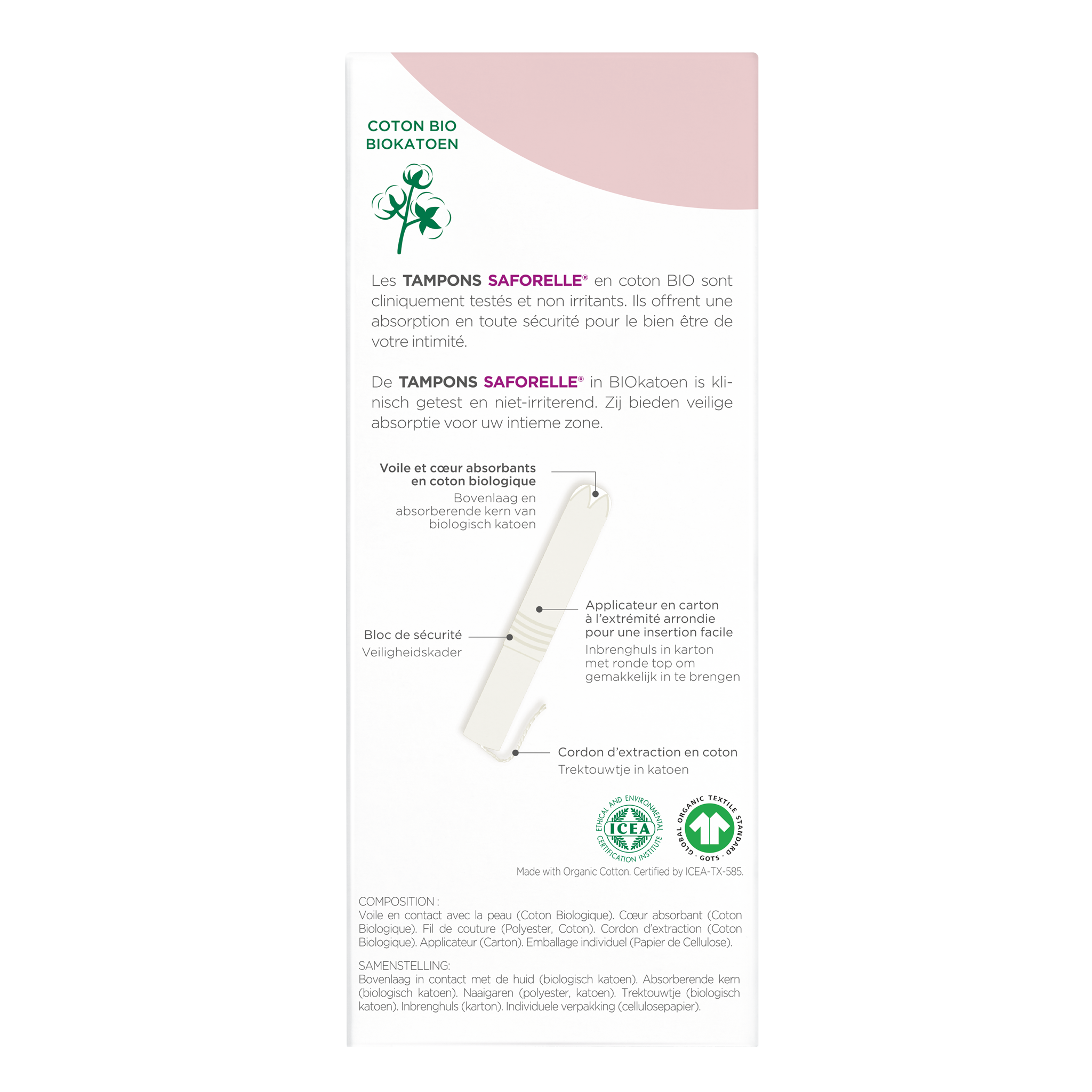 Tampon met inbrenghuls, , medium